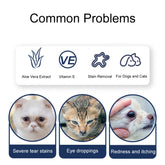 Pet Eye Wipes Cats And Dogs Tear Stain Cleaning Non-Woven Wipes, 220pcs / Can